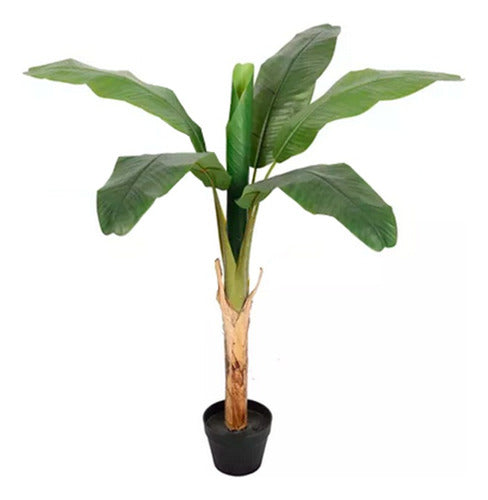 Out Planta Artificial Monstera + Maceta Banano Palmera 110 Cm 0