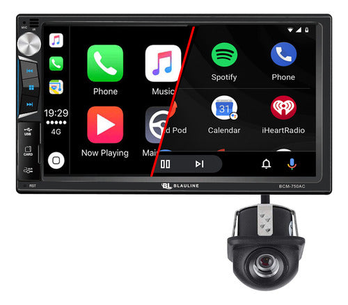 7-Inch Car Stereo Screen with Carplay, Android Auto & Parking Camera 0