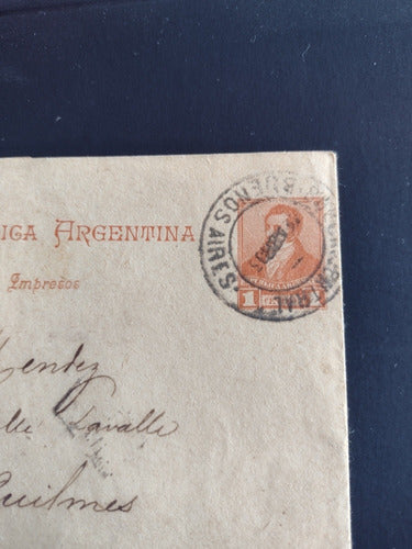 Antigua Faja Postal Enviada A La Ciudad De Quilmes Año 1893 2