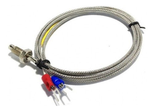 Abebashop K Thermocouple Sensor 1m Glass Fiber Temperature 800 Degrees 0