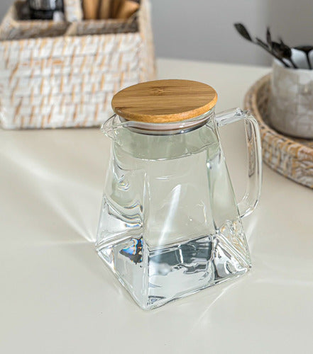 Mamá al Mando Nordic Pyramid Jar with Bamboo Lid - 1500ml 1