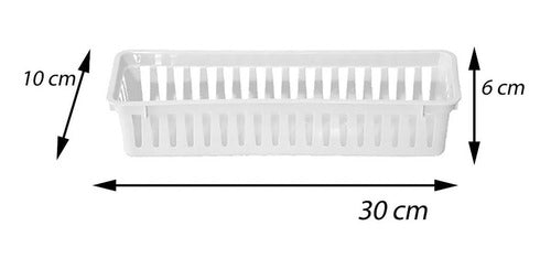 Colombraro 10 Cestos Calados Organizadores 10x30cm 942 2