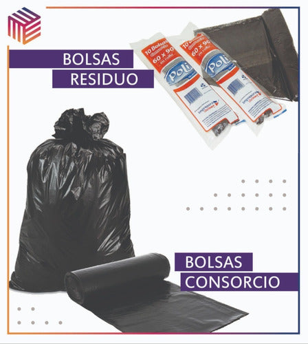 Poli Waste Disposal Bags 60 X 90 Reinforced X 100 Units 3