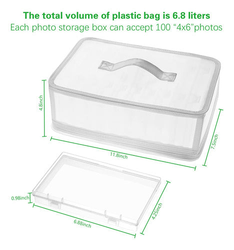 Gbivbe Photo Storage Bag 4x6 - 10 Inner Large Photo Storage Box 1