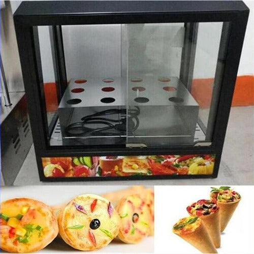 Unique Pizza Cone Heat Display Holder 1