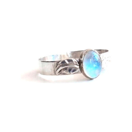 Joyería Lua Silver 925 Ring with Natural Moonstone 0