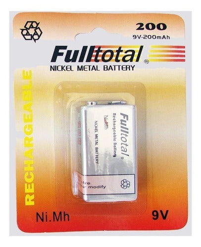 Fulltotal 9V Rechargeable Battery 200mAh 2