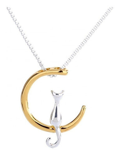 J VORTEX Cat In The Moon Necklace + Gift Box! 0