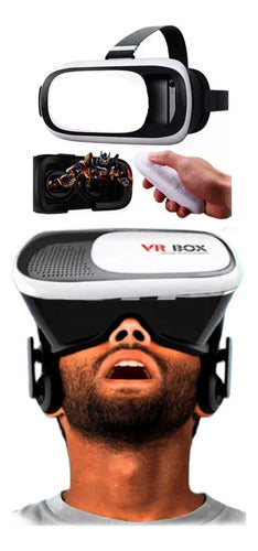 Virtual Reality Glasses +Joystick+Headphones+Free Charger 0