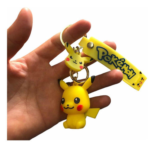 Pokemon Pikachu Keychain + Candy + Happy + Quality + Souvenir 0