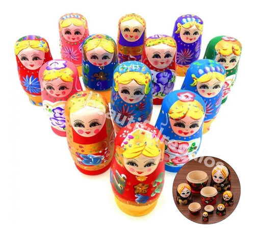 Russian Doll Matryoshka 5-Piece Home Decor Set 3