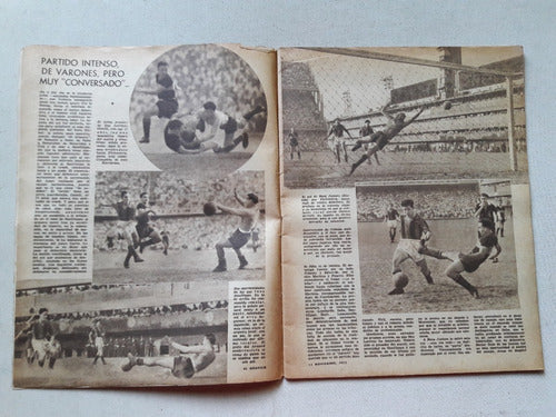 Revista El Gráfico Nº 1890 Elio Montaño Huracan - Boca Casla 2