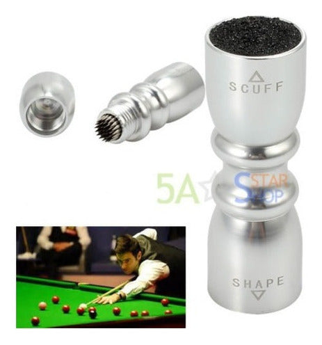 3 En 1 Snooker Pool Cue Tip Shaper / Scuffer / Aerator Billa 3