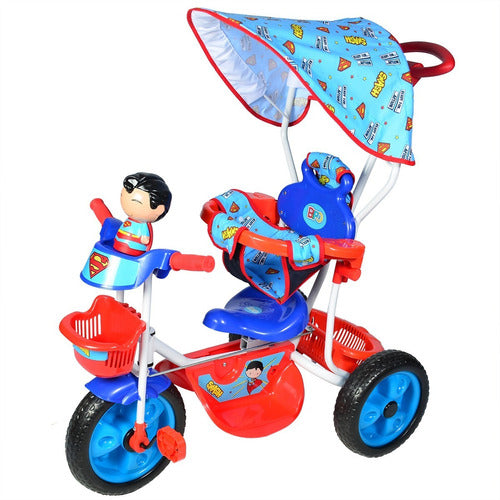 Bipo Tricycle with Handle, Directional Wheels, and EVA Tires 0