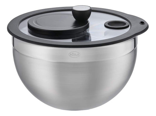 Centrifugador De Ensaladas Rosle - Acero Inoxidable (5.7 Qt) 1