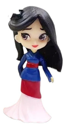 Pr Princesas Muñeca Mini Figura Colección Decoración Mulan 0