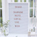 Ginger Ray Botanical Wedding Tablero Blanco Grande Con Letra 0