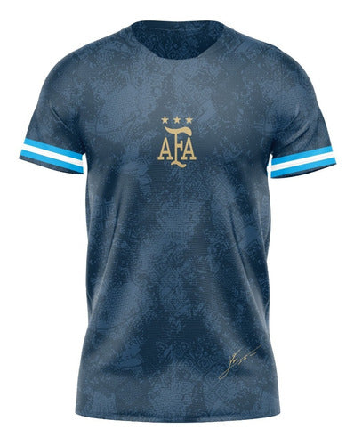 Argentina AFA 3 Stars Blue Special Size T-Shirt 0