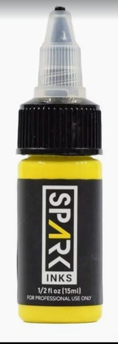 Spark Inks Pigmento Tinta Tattoo Spark Inks Yellow 0.5 Oz 0