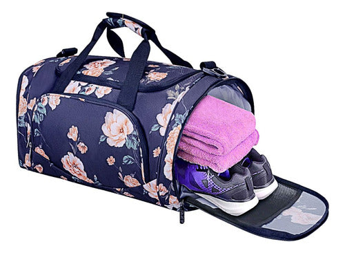 Mosiso Sports Duffel Peony Gym Mochila P/ Todo Tipo De Uso 1