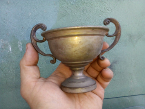 Antigua Copa Trofeo G. Y E. D.c.c. 2do - 1944 En Bronce Niqu 1