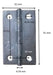 Fumaca Zinc Plated Hinge Book - 51mm - 4 Boxes x 25 Units 2