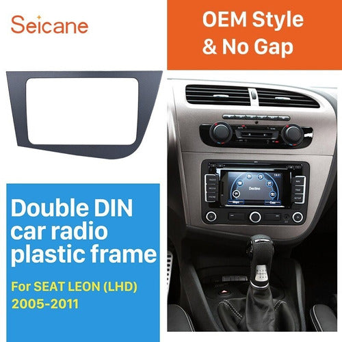 Seat Leon Stereo Adapter Frame Double DIN 2005 to 2012 4