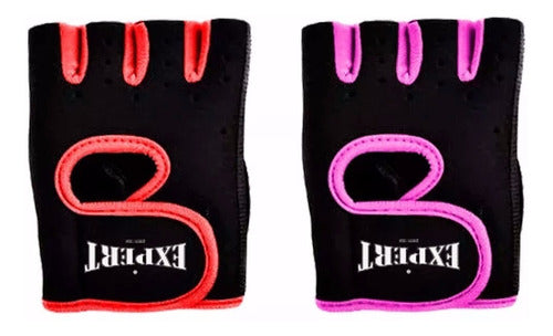 Expert Guantes Gimnasio P/pesas Gym Pilates Fitness Neoprene El Rey 1