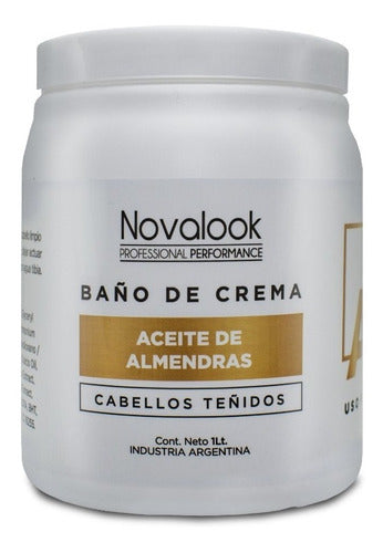 Baño De Crema Novalook Almendras 1 Litro Peluqueria 0