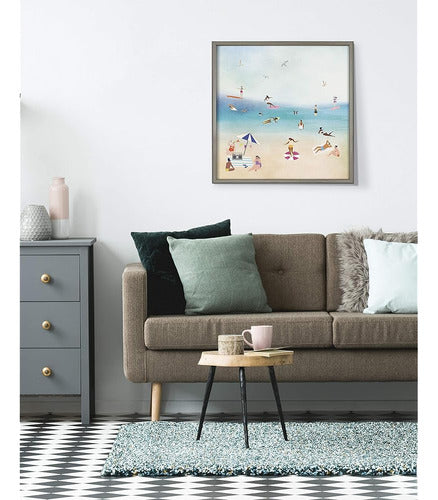 Kate Y Laurel Blake The Beach Ii Framed Printed Wood Wall Ar 3