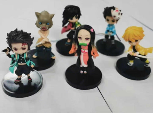 Figura De Colección Kimetsu Demon Slayer Set X6 Importado 1