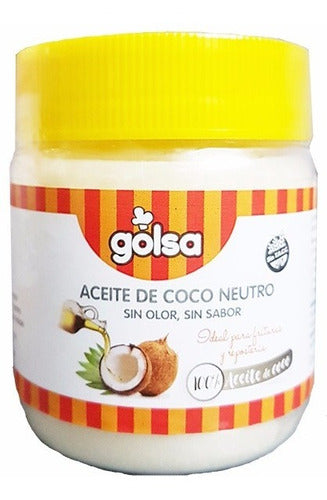 Golsa Neutral Coconut Oil - Certified Gluten-Free - 200 Grs 0