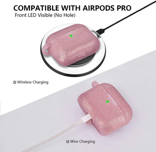 Visoom Funda De Silicona Compatible Con AirPods Pro Case 4