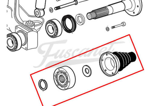 VW Homocinética Fusca Alemán IRS 1