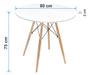 EAMES Round Table 80cm - Discounted Offer with Minor Defects 5