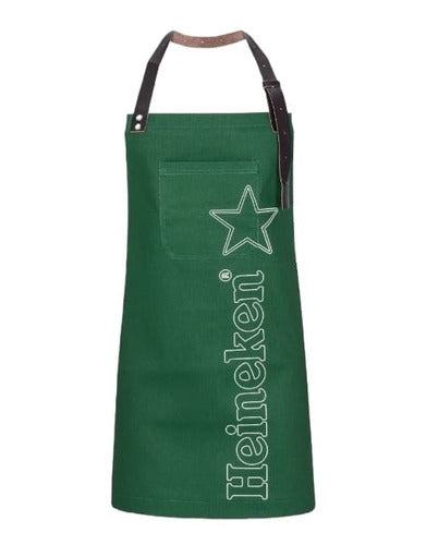 Heineken Beer Apron Bartender Cocktail Bar Multi-Purpose Cooking Barbecue 0