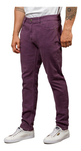 La Martina Regular Purple Men's Pants 0