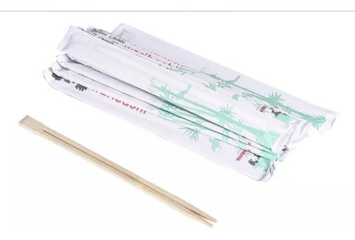 Palitos Chinos Con Funda X100 24cm Sushi, Pack X5paquetes. 0