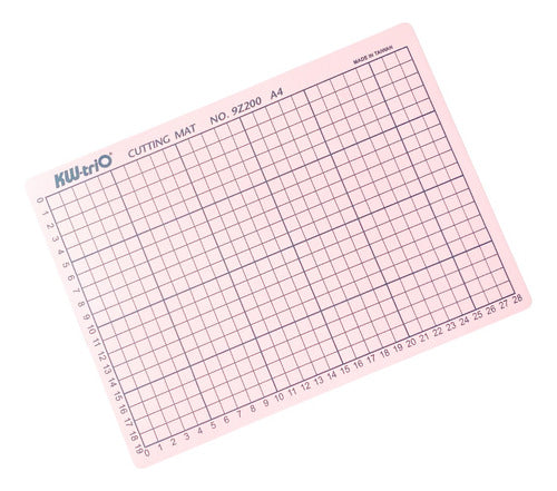 Cutting Base - Board - Mat - Rubber Kw-trio Pink A4 0