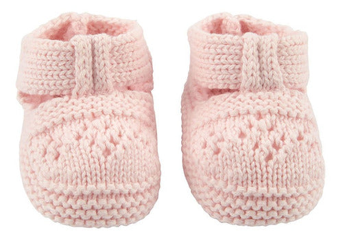 Carter's Pink Booties 1N702010 0