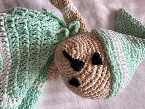 Crochet Knitted Teddy Bear Attachment 35cm - Newborn Gift 5
