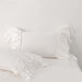 Ropa De Cama Blanca Shabby Chic De 3 Piezas, Juego De Funda 2