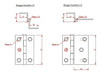 Bisagra Pestaña N°4 Puerta Muebles Zincado Amarillo - 25 Uds 2