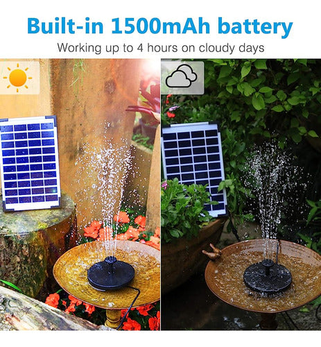 ~? Aisitin 5.5w Bomba De Fuente Solar Batería Incorporada De 1