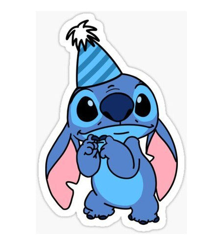 Kit Com 20 Adesivos Personalizados Do Stitch 3