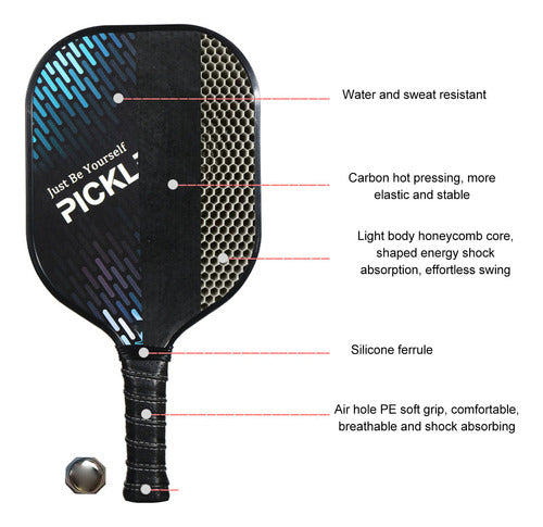 Conjunto De Pás E Bolas Pickleball | Leijiaer Equipments Car 7