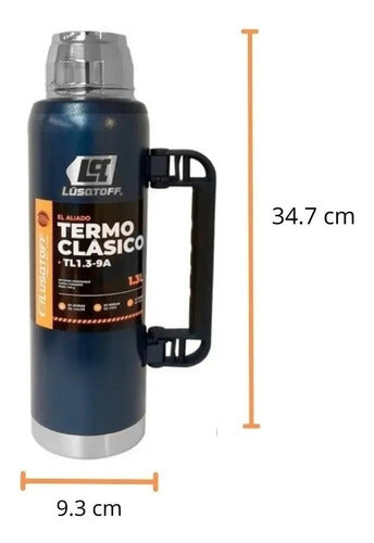 Lüsqtoff Termo 1.3L Acero Inoxidable Verde + Mate + Yerbera 1