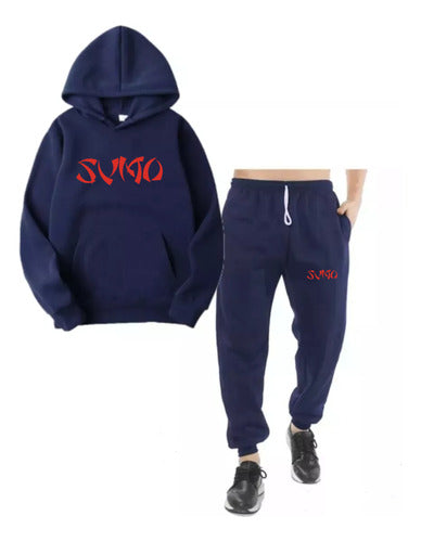 EXXE GRAFICA Conjunto Jogging Sumo Azul Marino Todas Las Bandas 0