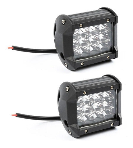 2 Faros Proyector Auxiliar Led 36 W Luz Blanca F30 Cuotas 0