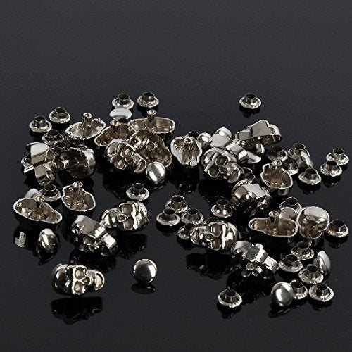 Rubyca 50 Skull Head Rapid Rivets and Studs - Silver 4